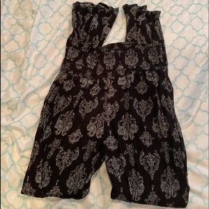 Printed wide leg pant